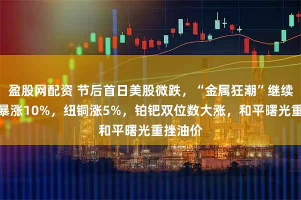 盈股网配资 节后首日美股微跌，“金属狂潮”继续，白银暴涨10%，纽铜涨5%，铂钯双位数大涨，和平曙光重挫油价